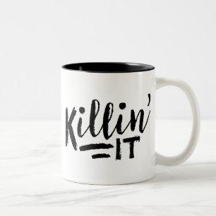 Bicolor Killin él taza de café