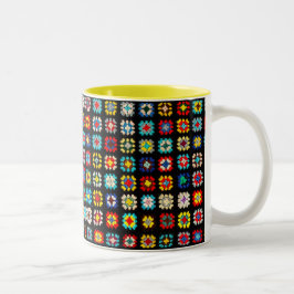 Bicolor La abuelita del vintage ajusta la taza del