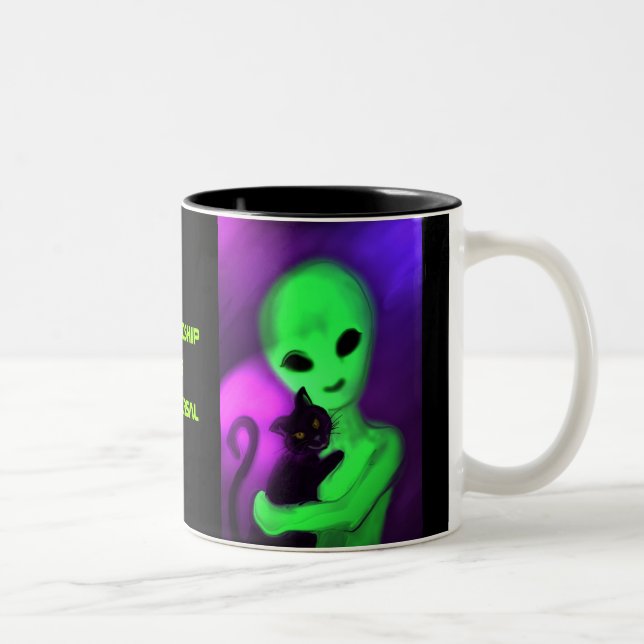 Bicolor La amistad es taza universal (Derecha)