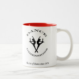 Bicolor La danza dimensiona la taza de café