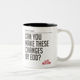 Bicolor La décimosexto revisión - taza de lunes