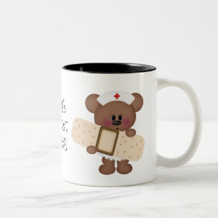 Bicolor ¡La enfermera más grande del mundo! taza de caf