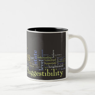 Bicolor La hipnosis trabaja la taza del arte de la palabra