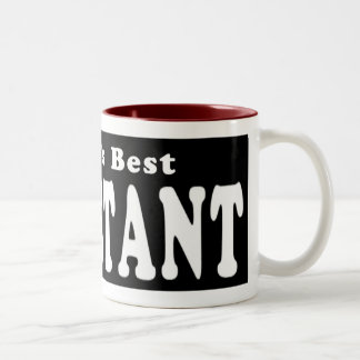 Bicolor La mejor taza auxiliar de Wor'ld o taza del viaje