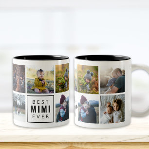 Bicolor La mejor taza con foto personalizada de MIMI