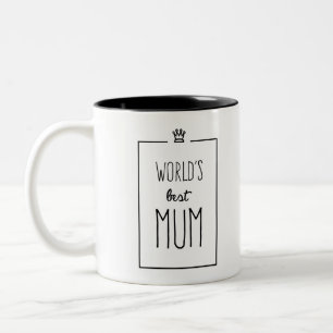 Bicolor La mejor taza de la mamá del mundo, regalo del d