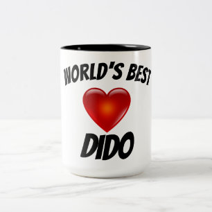 Bicolor La mejor taza del corazón de Dido del mundo