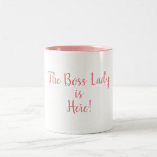 Bicolor La señora Is Here de Boss 11 onzas. Taza del