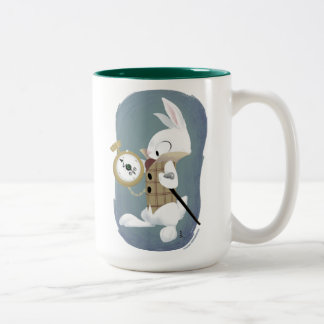 Bicolor La taza blanca del conejo