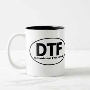 Bicolor La taza céntrica de DTF Frederick
