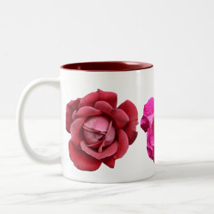Bicolor La taza color de rosa