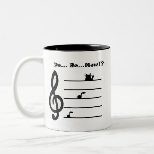 Bicolor ¡La taza "… con referencia a… maúlla?! "