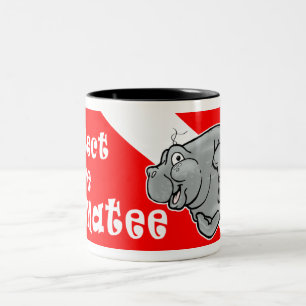 Bicolor La taza de café del buceador del Manatee protege
