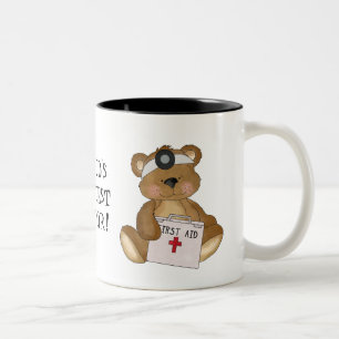 Bicolor La taza de café más grande del médico del mundo