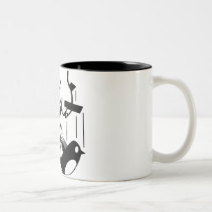 Bicolor La taza de GodTwitter