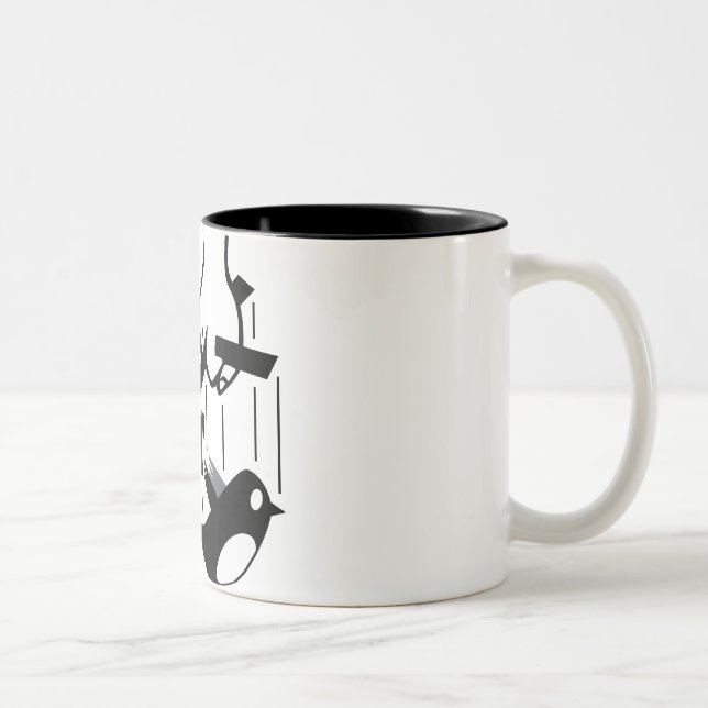 Bicolor La taza de GodTwitter (Derecha)