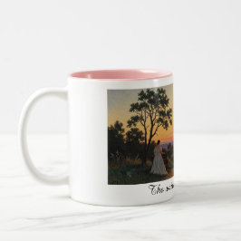 Bicolor La taza de la dama en espera
