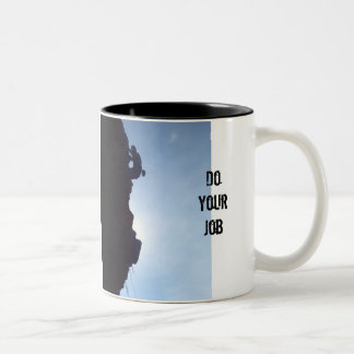 Bicolor la taza de la escalada, hace su trabajo