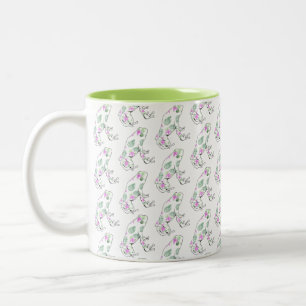 Bicolor La taza de la rana, dos entona la taza en