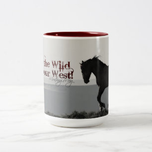 Bicolor La taza de MustangWILD "mantiene el salvaje