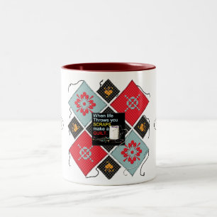 Bicolor La taza de Quilter