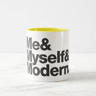 Bicolor La taza de tres m/café