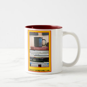 Bicolor la taza del aficionado a los libros