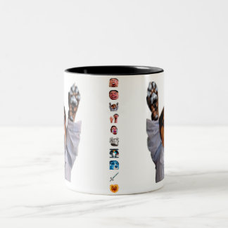 Bicolor la taza del hobbHype con Emote la raya
