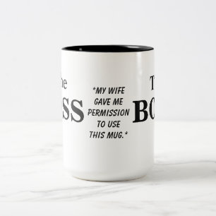 Bicolor La taza del humor del marido de Boss