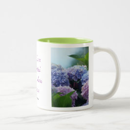 Bicolor La taza del Hydrangea BQT personaliza