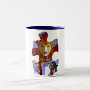 Bicolor La taza del rompecabezas