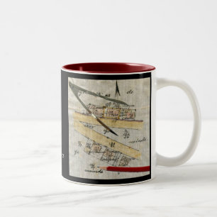 Bicolor La taza del topógrafo - vintage