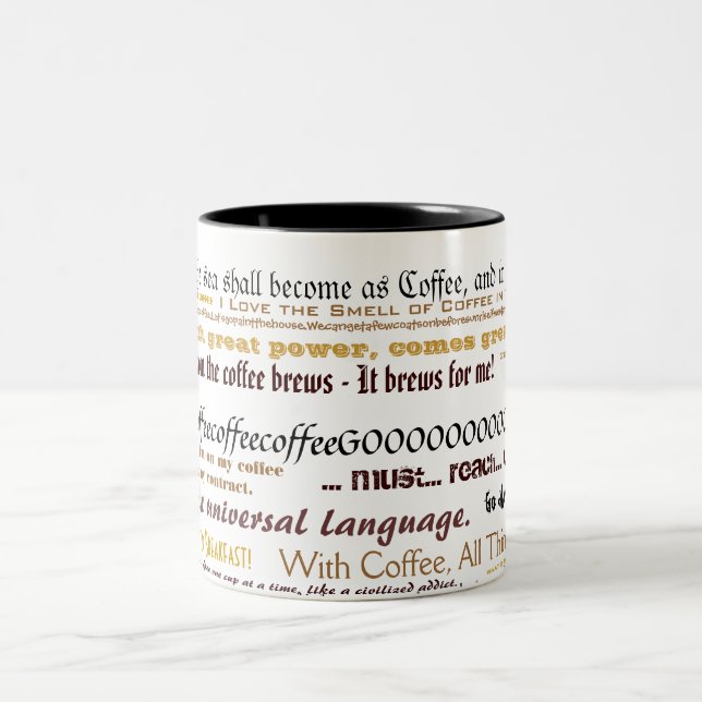 Bicolor La taza - edición del café (Centro)