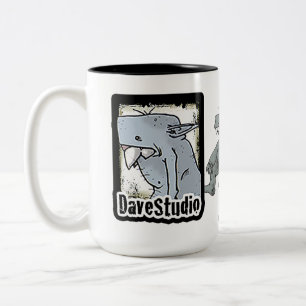 Bicolor La taza grande de DaveStudio