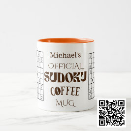 Bicolor La taza oficial de café del Sudoku para los amante