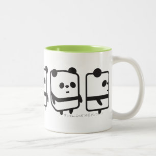 Bicolor La taza - panda de la caja de giro - más colorea