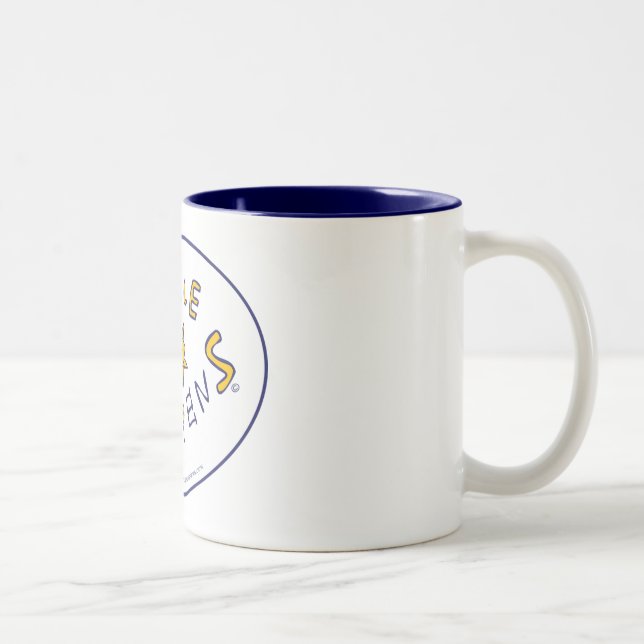 Bicolor La tolerancia sucede la taza 11oz (Derecha)