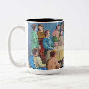 Bicolor La Última Cena: Taza de Jesús y los Discípulos