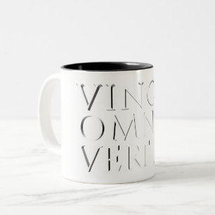Bicolor LA VERDAD VENCE A TODO - Taza de café de dos tonos