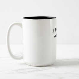 Bicolor La vida es mejor con taza de café para amantes de