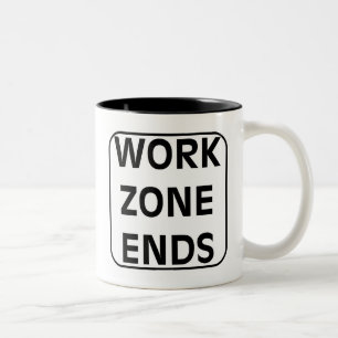 Bicolor La zona de trabajo termina la taza