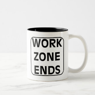 Bicolor La zona de trabajo termina la taza