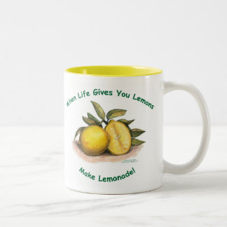Bicolor Limones de la taza de la vida