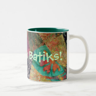 Bicolor Loco para la taza de los batiks