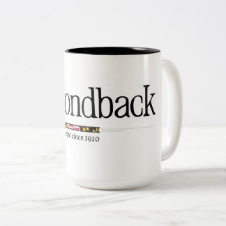 Bicolor Logotipo clásico de Diamondback en una taza de