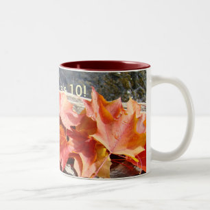 Bicolor ¡Los 10 de la Naturaleza! Diseñador de Taza de Caf