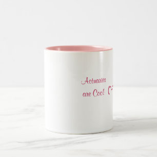 Bicolor Los actuarios/empleo/profesión son taza fresca
