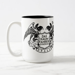 Bicolor Los astronautas taza