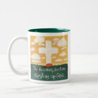 Bicolor Los cielos declaran la taza