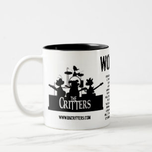 Bicolor ¡Los Critters!  TAZA (izquierda)